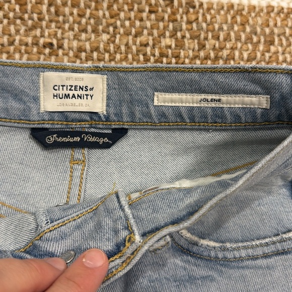Citizens Of Humanity Jolene Cropped Slim Jeans Sz 23 - Picture 3 of 8